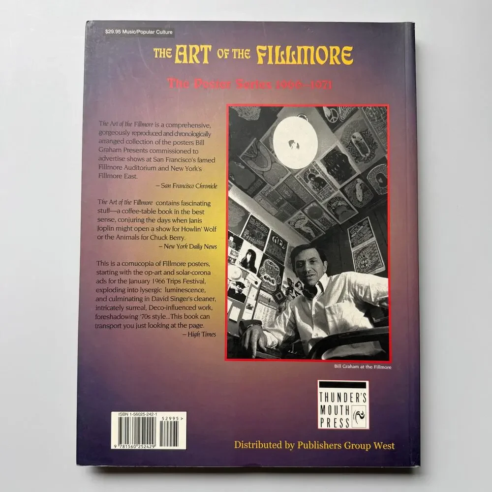 The Art of the Fillmore The Poster Series 1966 to 1971 Bill Graham 1999 Book